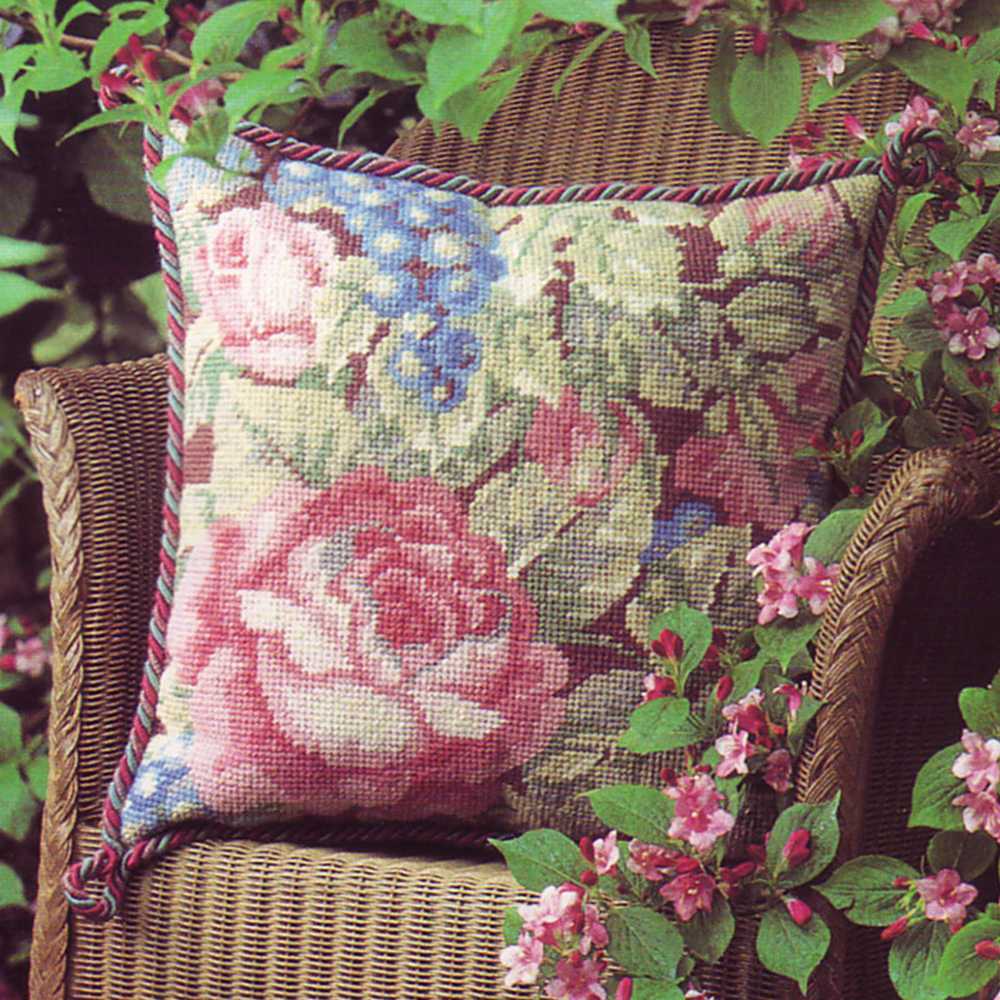 Garden Roses ~ Glorafilia Tapestry Needlepoint Kit