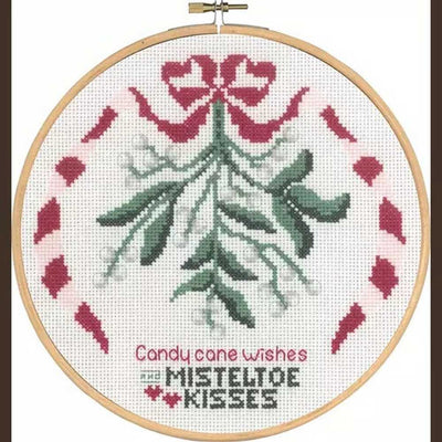 Red Christmas Train Cross Stitch Kit - Permin