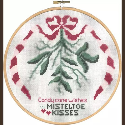 Mistletoe Christmas Cross Stitch Kit - Permin SALE