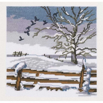 Birds Christmas Cross Stitch Kit - Permin