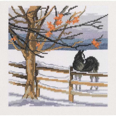 Horse Christmas Cross Stitch Kit - Permin