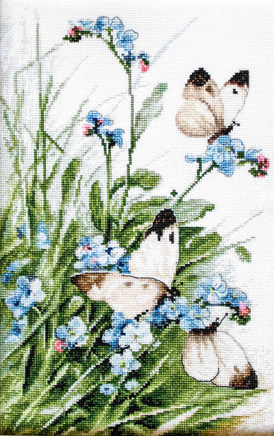 Butterflies and Bluebirds Cross Stitch Kit - Letitstitch