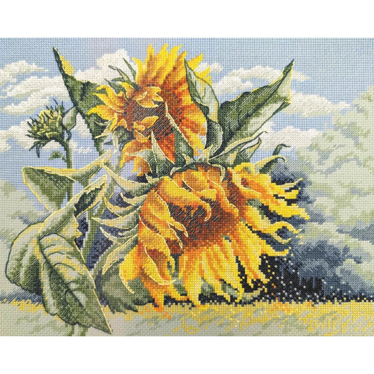 Sunflowers in the Wind Cross Stitch Kit - Aine