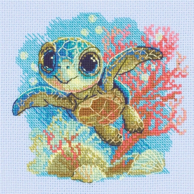 Baby Sea Turtle Cross Stitch Kit - Aine