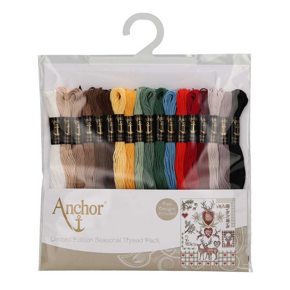 Autumn Stranded Cotton Thread Skein Pack 18 ~ Anchor