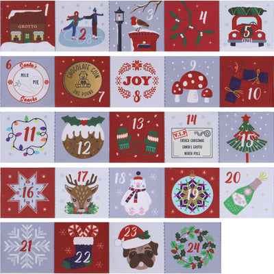 Make Your Own Advent Calendar Kit (Red) ~ Trimits