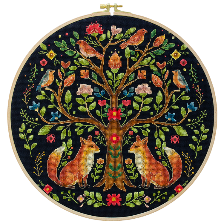 The Tree of Forest Tales Cross Stitch Kit ~ Abris Art