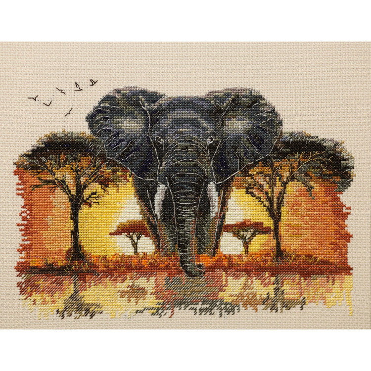 Master of the Savannah Cross Stitch Kit ~ Abris Art