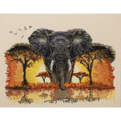 Master of the Savannah Cross Stitch Kit ~ Abris Art