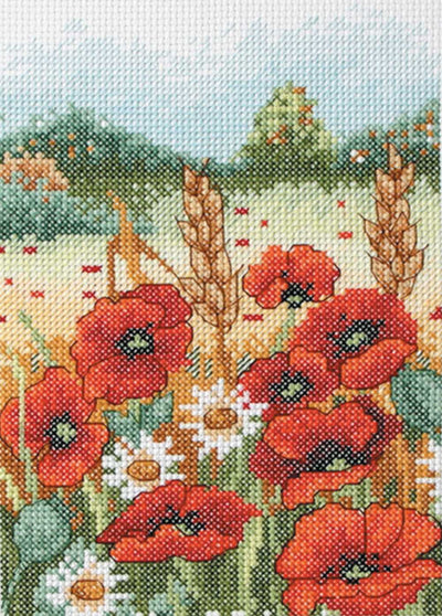 Poppy Field Anchor Cross Stitch Kit SALE