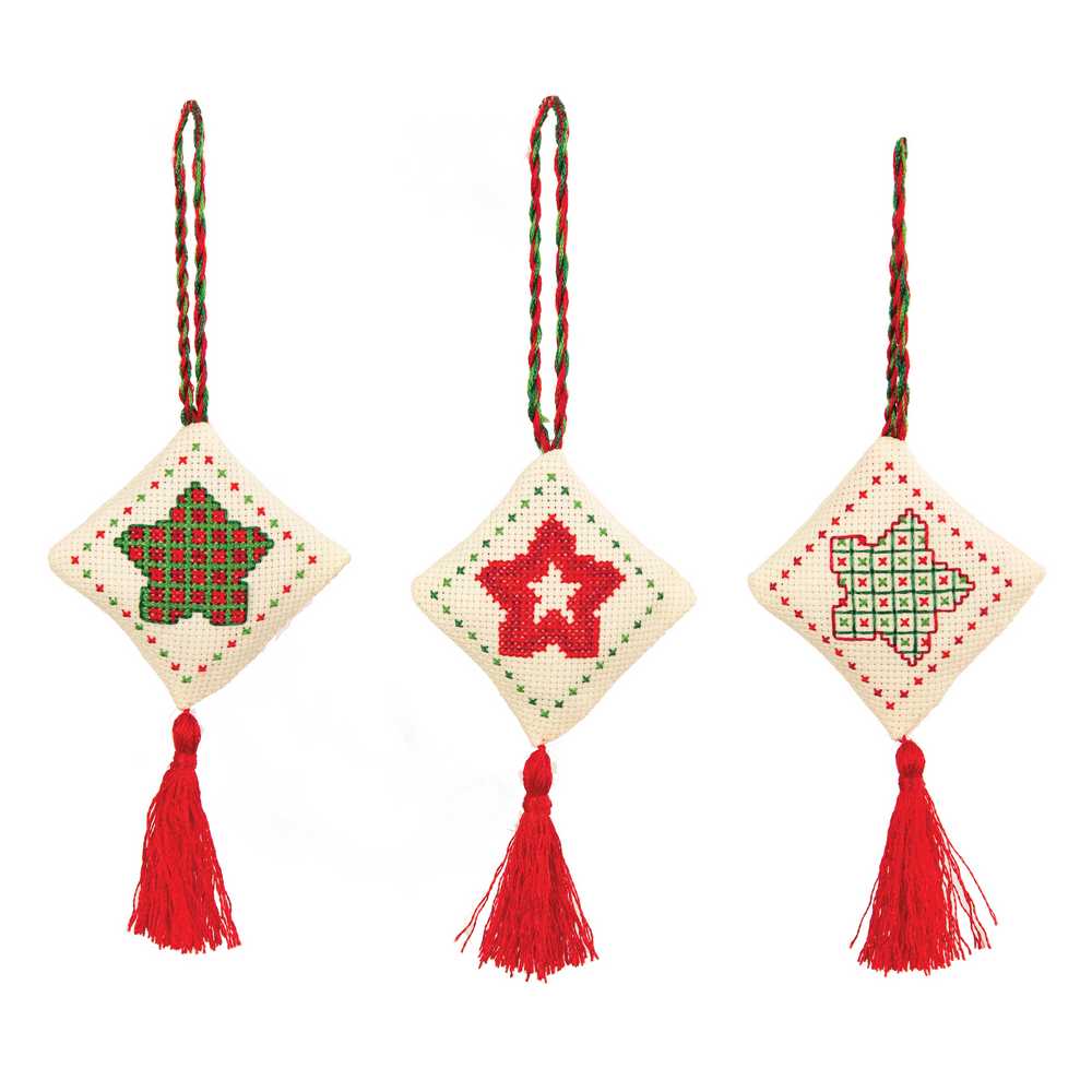 Christmas Decorations Green & Red - Anchor Cross Stitch Kit SALE