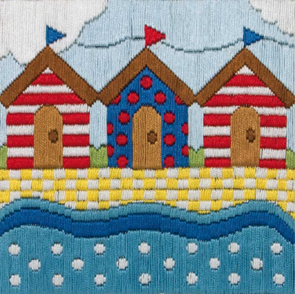 Beach Huts Long Stitch Kit - Anchor SALE