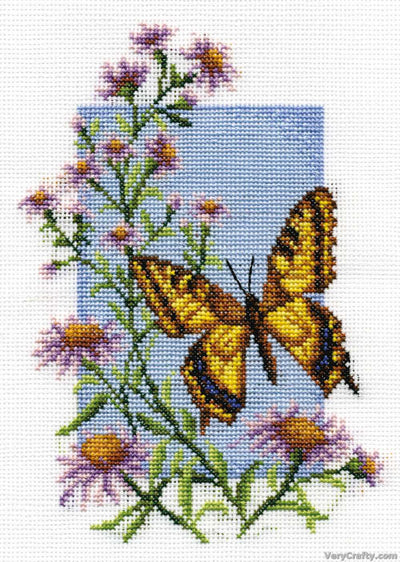 Swallowtail  Cross Stitch Kit ~ PANNA