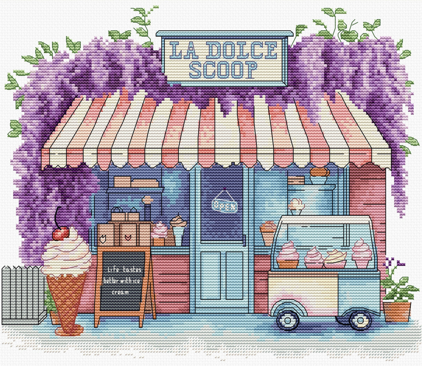 The Ice Cream Scoop Cross Stitch Kit ~ Luca S