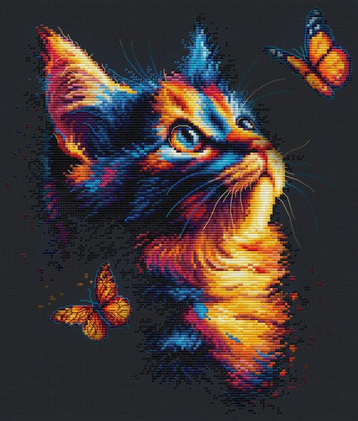 The Charm of Butterflies Cross Stitch Kit ~ Luca S
