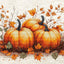 Autumn Pumpkin ~Cross Stitch Kit ~ Luca S