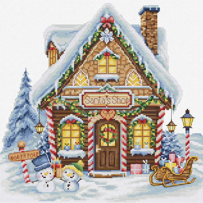Santa's Shop Cross Stitch Kit ~ Luca S