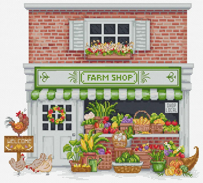Farm Shop Cross Stitch Kit ~ Luca S