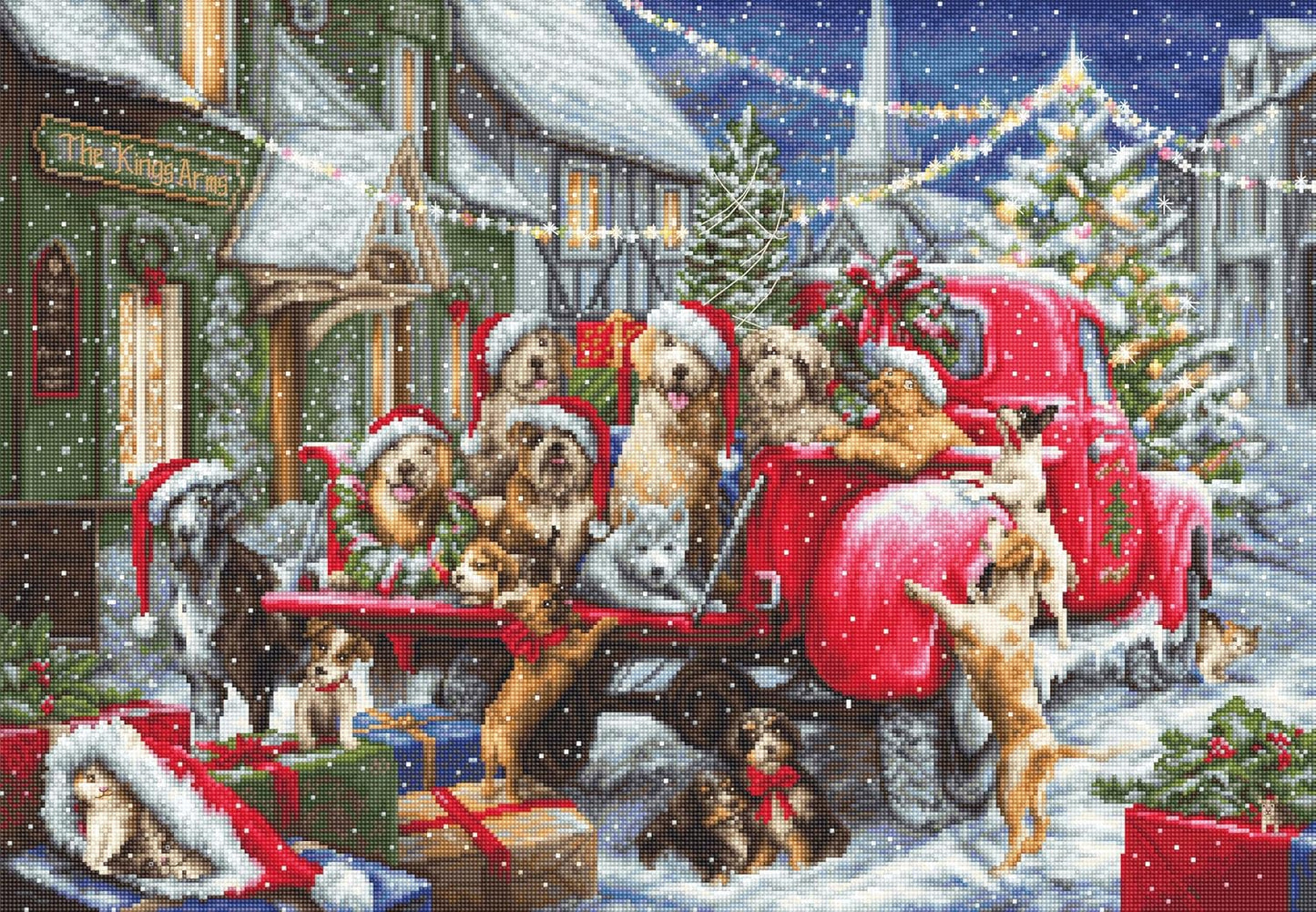 Puppies Christmas Cross Stitch Kit ~ Luca S
