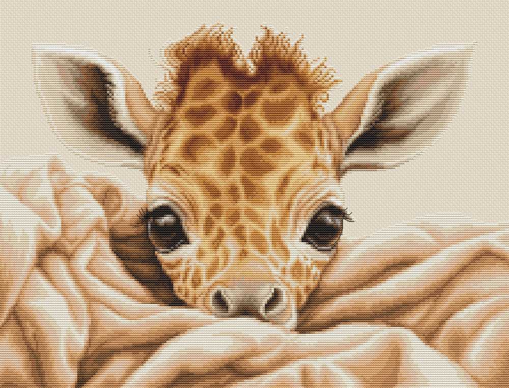 The Baby Giraffe ~ Cross Stitch Kit ~ Luca S