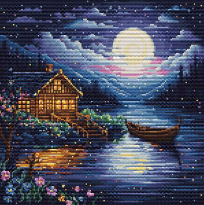 Spring Night Cross Stitch Kit ~ Luca S SALE