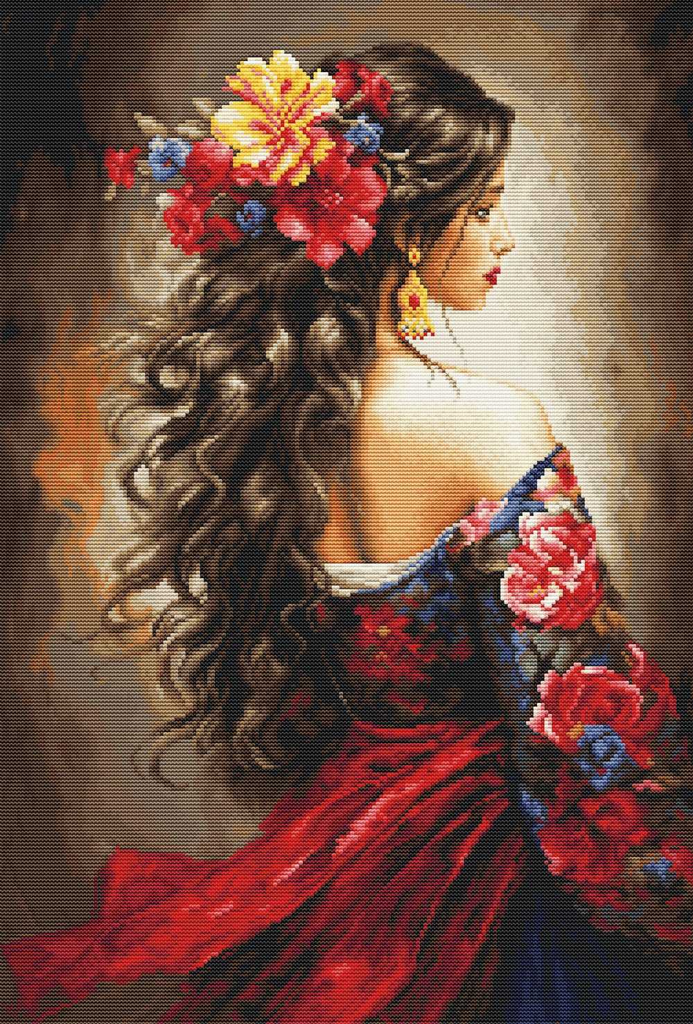 The Spanish Girl ~Cross Stitch Kit ~ Luca S