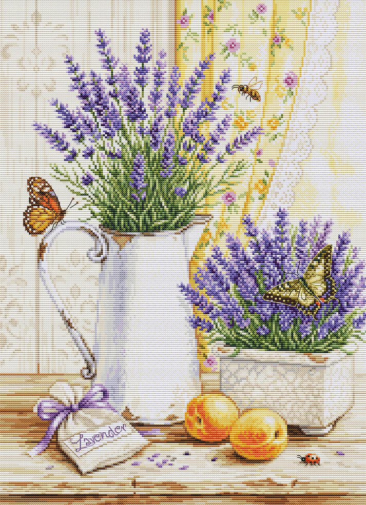 Lavender Scent Cross Stitch Kit ~ Luca S