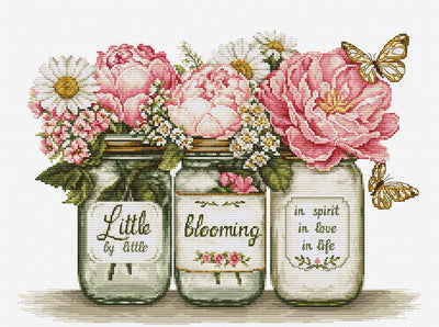 Little by Little Blooming Cross Stitch Kit ~ Luca S