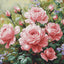The Roses Garden Cross Stitch Kit ~ Luca S GOLD