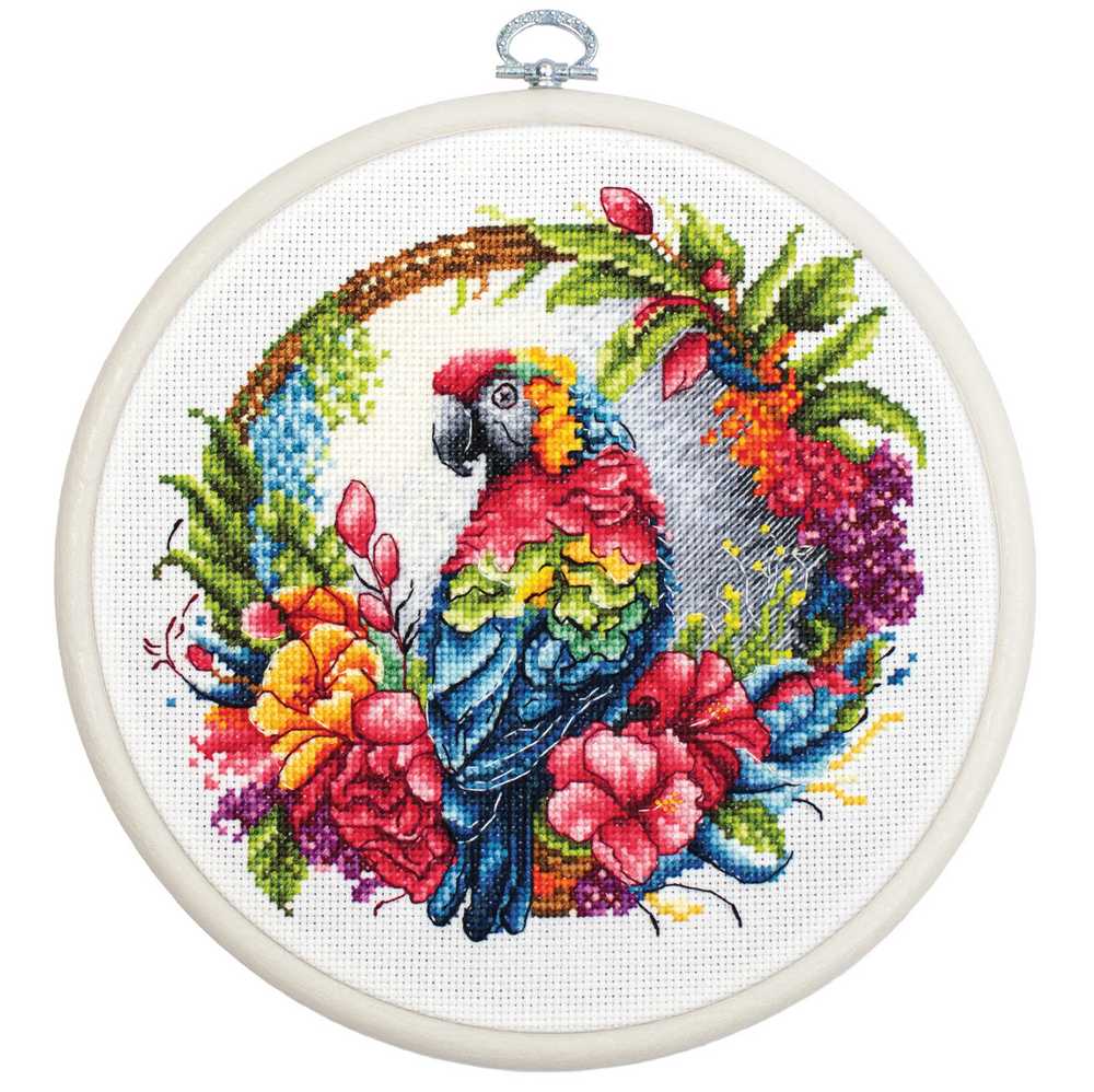 The Tropical Parrot ~ Cross Stitch Kit ~ Luca S