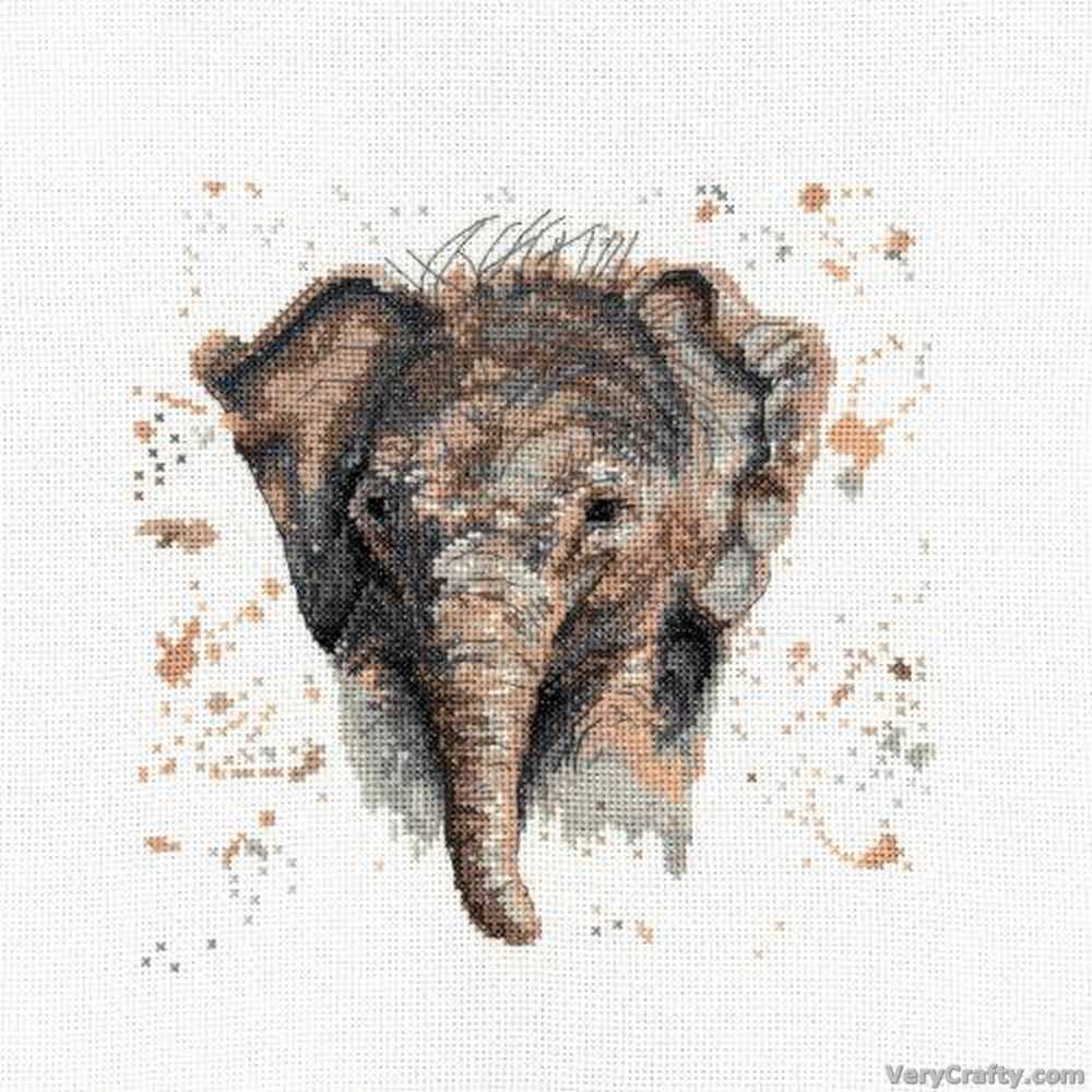 Creative World of Crafts - Eliza the Elephant Cross Stitch Kit