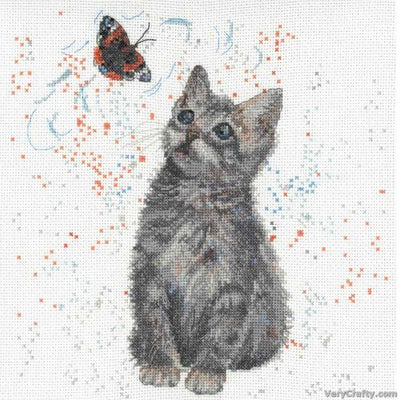 Creative World of Crafts - Dusty the Kitten Cross Stitch Kit