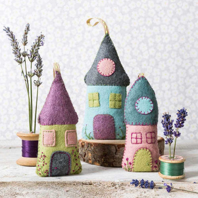 Lavender Houses Felt Craft Kit - Corinne Lapierre