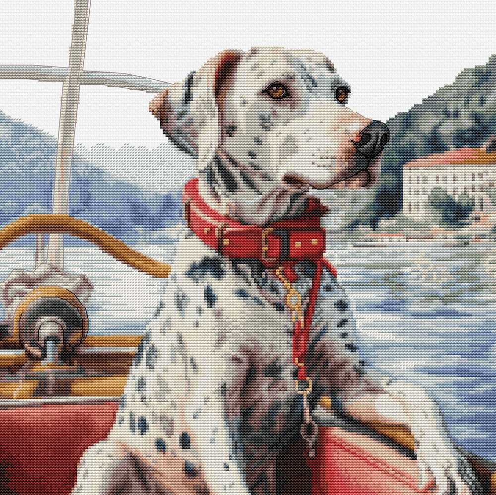 The Dalmation on Lake Como ~ Cross Stitch Kit ~ Luca S