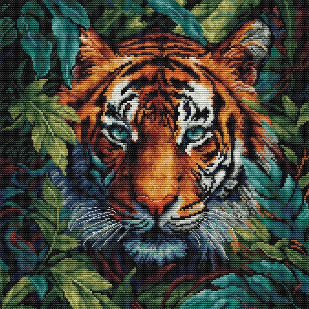 Tiger of the Jungle ~Cross Stitch Kit ~ Luca S