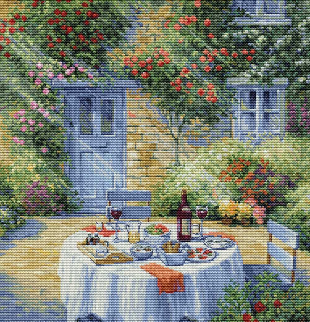 Romantic Garden ~Cross Stitch Kit ~ Luca S