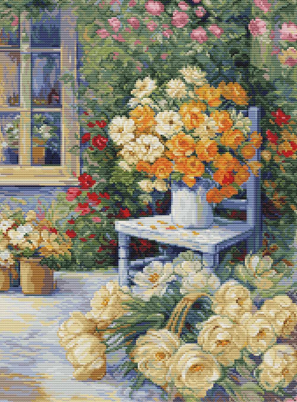 Garden Corner ~ Cross Stitch Kit ~ Luca S