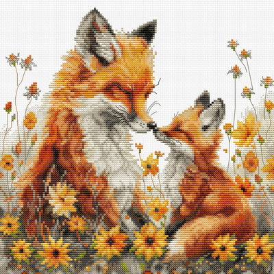 Tenderness  Foxes Cross Stitch Kit - Luca S