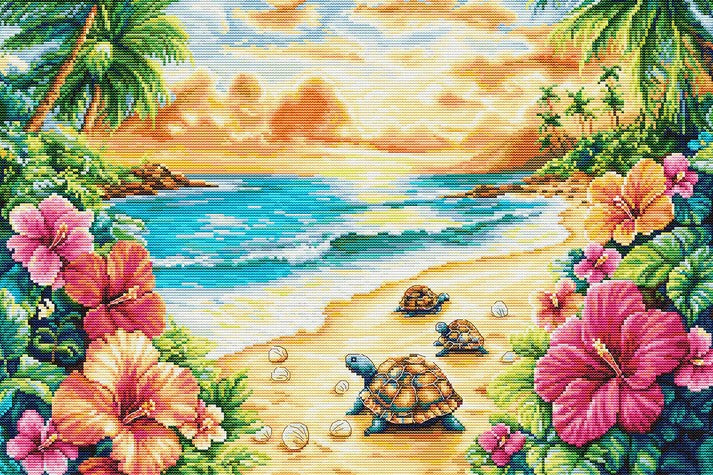 Tropical Summer Cross Stitch Kit ~ Luca S