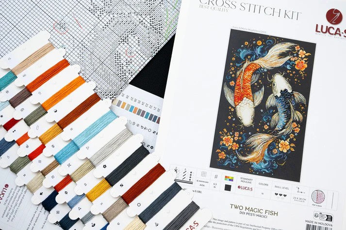 Two Magic Fish Cross Stitch Kit ~ Luca S