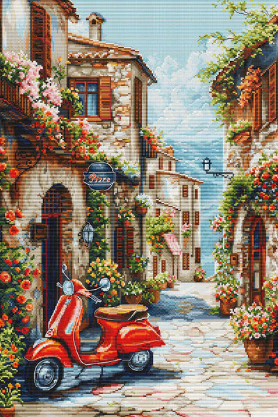 Italy in the Perfume of Flowers Cross Stitch Kit ~ Luca S