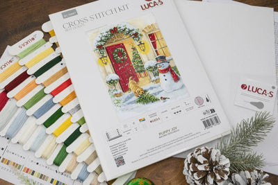 Puppy Joy Cross Stitch Kit ~ Luca S