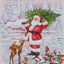 Santa With Tree Cross Stitch Kit ~ Luca S