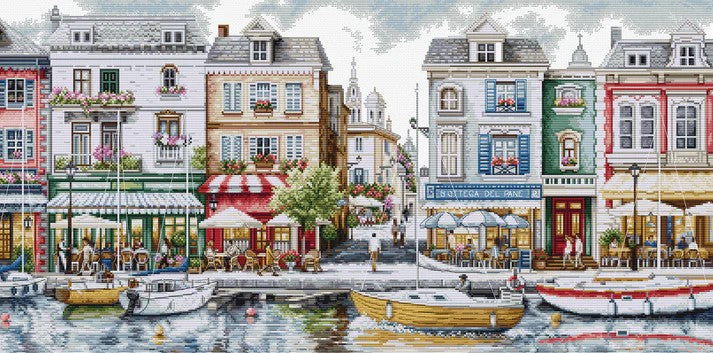 Quayside Cross Stitch Kit ~ Luca S GOLD