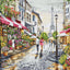 Paris Flower Shop Cross Stitch Kit ~ Luca S GOLD