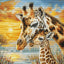 Giraffe Cuddle Cross Stitch Kit ~ Luca S GOLD