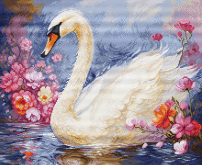 Lovey Swan Cross Stitch Kit ~ Luca S