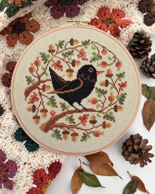 Little Dove Designs Cross Stitch Kit - Blackbird