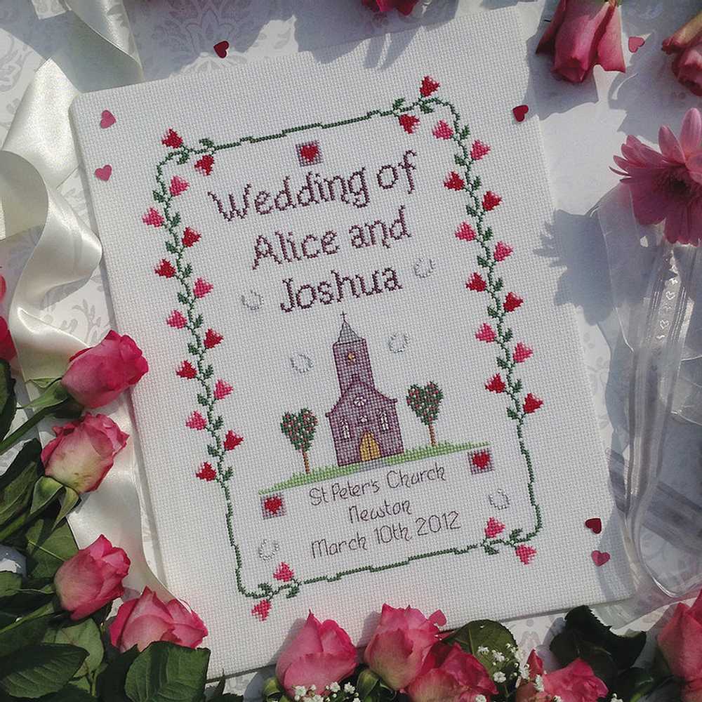 Nia Cross Stitch - Church Wedding Cross Stitch Kit