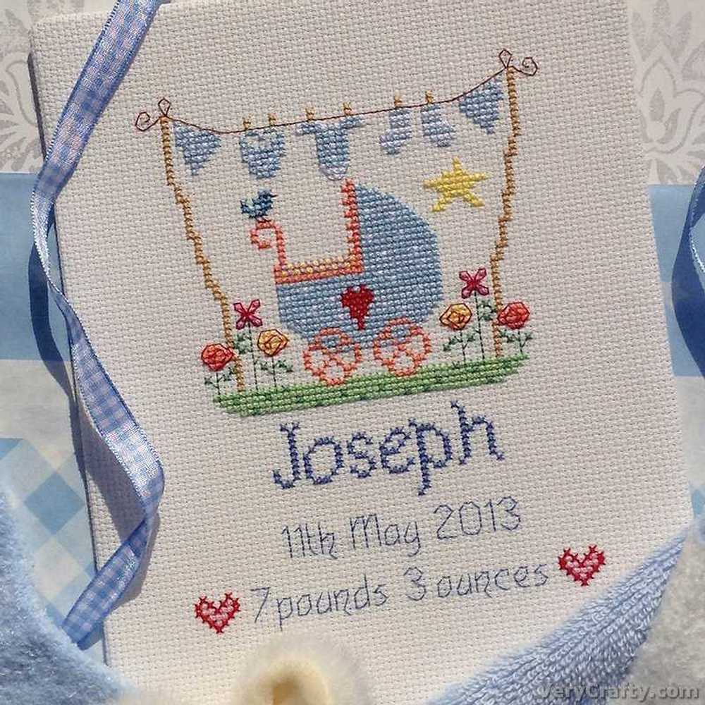 Nia Cross Stitch - New Baby Boy Cross Stitch Kit